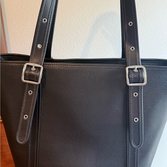 Coach Black Pebbled Leather Handbag - Picture 7 of 11